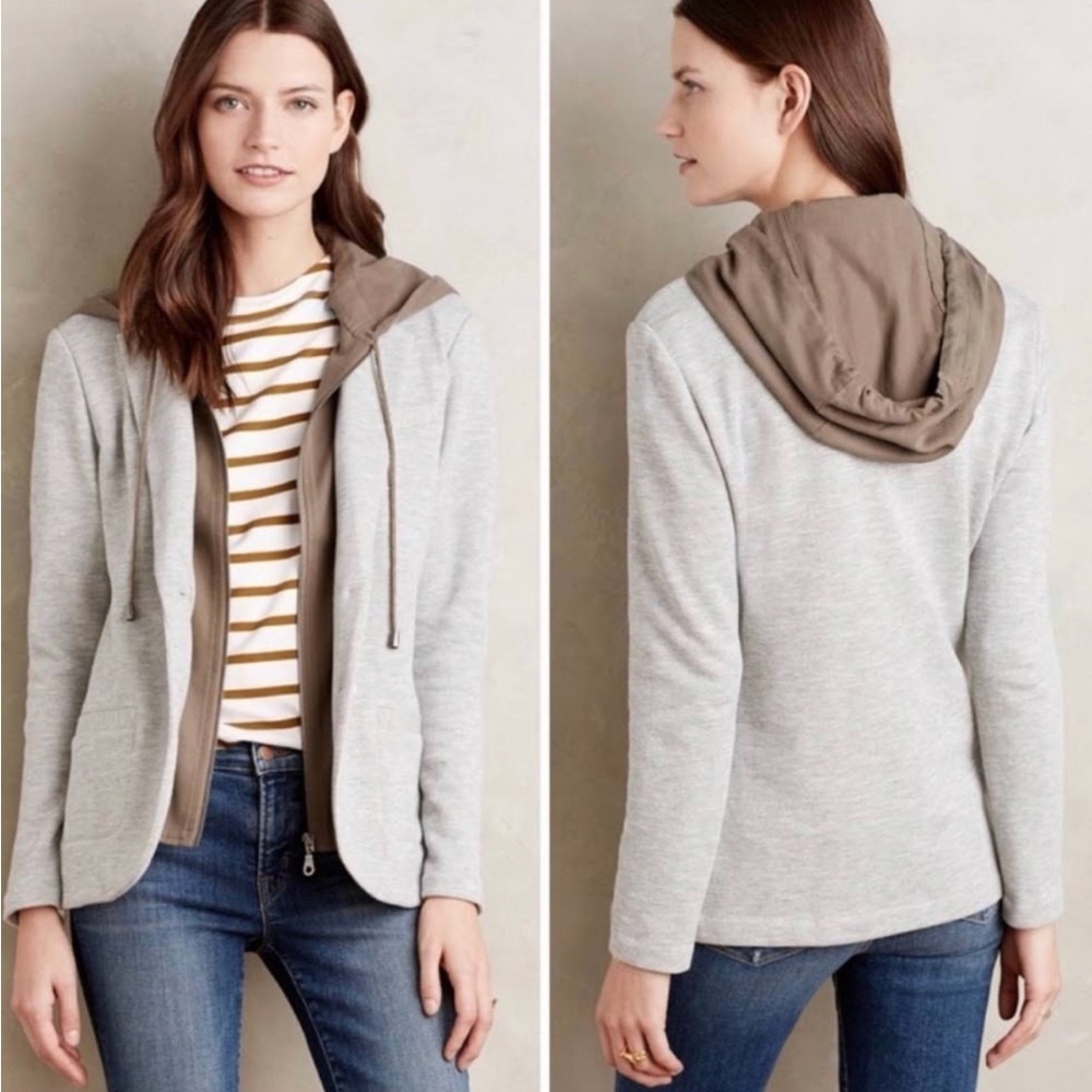 Anthropologie Layered Campus Jacket